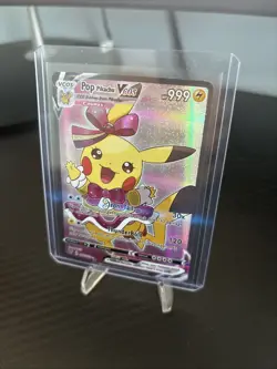 Pop Pikachu VCOS 053/055 Full Art Holo Pokemon Card - Image 3