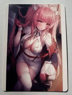 SEXY HEROINE WAIFU Perseus AZUR LANE ACG PREMIUM TRIM HOLOFOIL CARD NM - Image 2
