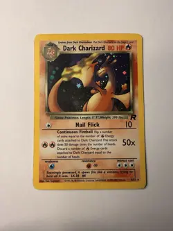 Dark Charizard 4/82 Holo Team Rocket 2000 Pokemon Card English - Image 2