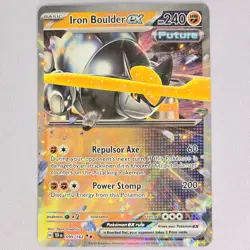 Iron Boulder EX 099/162 Temporal Forces Holo Double Rare Pokemon Card English NM - Image 1