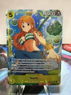 Bandai One Piece Card Game Nami EB03-053 SR Alt Art Foil 6000 EN - Image 1