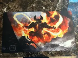 Magic: The Gathering Demon Standard CCG Playmat 24x14 Multicolor Round Corners - Image 1
