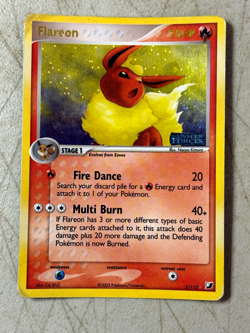 Flareon 5/115 Reverse Holo EX Unseen Forces 2005 Pokemon Card -Check Description - Image 1