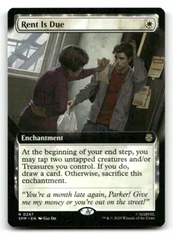 Rent Is Due (Extended Art) NM/M Marvel's Spider-Man MTG-A20-28 - Image 1