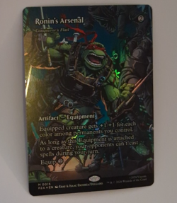Ronin's Arsenal Borderless Poster FOIL NM Teenage Mutant Ninja Turtles TMNT MTG - Image 1