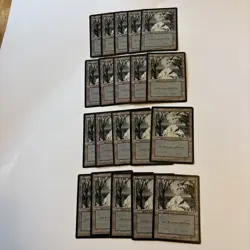 344 Basic Land Lot - Ice Age - MP-NM - Magic MTG Vintage old school - Image 2