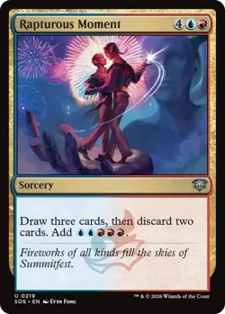 MtG Rapturous Moment U 0219 Secrets of Strixhaven Regular Uncommon - Image 1