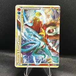 Suicune & Entei Legend 94/95 (Top) HGSS Unleashed Holo Rare Pokemon Card - Image 2