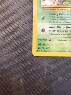 Pokemon TCG Sabrina's Venomoth Gym Heroes 34/132 Unlimited Rare Card - Image 4