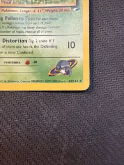 Pokemon TCG Sabrina's Venomoth Gym Heroes 34/132 Unlimited Rare Card - Image 5