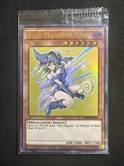DARK MAGICIAN GIRL LART-EN019 YUGIOH LOST ART PROMO ULTRA RARE SEALED - Image 1