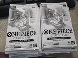 (Lot of 8) One Piece Card Game: Tournament Pack 2025 Vol.1 English x8 Sealed. - Image 1