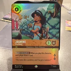 Disney Lorcana TCG Jasmine - Vine Expert 208/207 Epic Foil Attack Of The Vine - Image 1