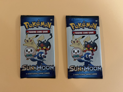 (2) Pokemon (2017) Sun and Moon - Rare 3 Card Packs - Sealed General Mills - Image 1