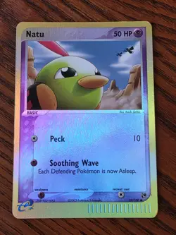 Natu Reverse Holo - 2003 Pokemon TCG Card EX Sandstorm 69/100 - MP - Image 1