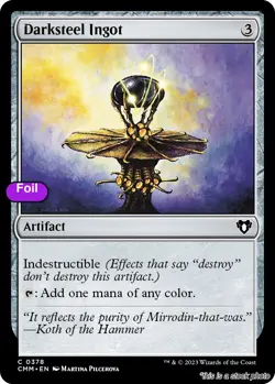 MTG Foil Darksteel Ingot Card #378 Commander Masters NM Magic - Image 1