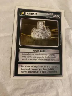 Star Trek CCG 1E WB94 Alpha KURLAN NAISKOS Rare Card NEVER PLAYED - Image 1