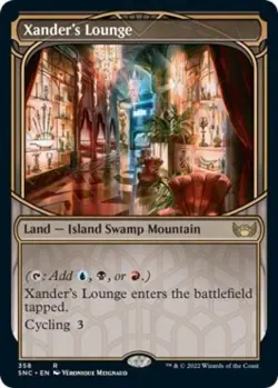 Xander's Lounge (Showcase) -Foil Near Mint MTG Streets of New Capenna - Image 1
