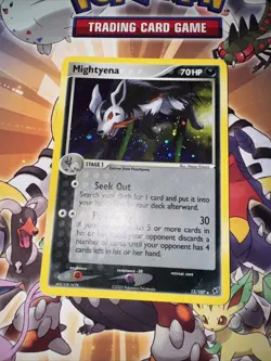 Mightyena 12/107 - EX Deoxys - Holo Rare - Pokemon Card TCG - Vintage LP - Image 1