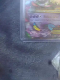 Pokemon TCG M Gengar EX Black Star Promo Card XY166 Shiny Holo MP - Image 5