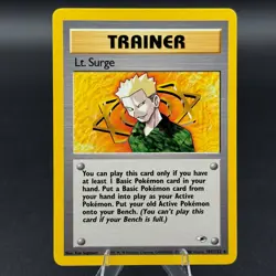 Lt. Surge 101/132 Gym Heroes Regular Pokemon Card - Image 1