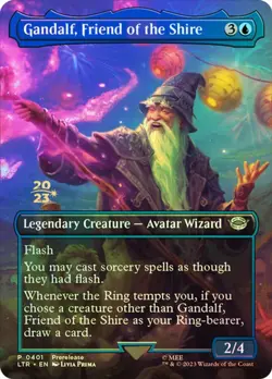 Magic MTG Gandalf, Friend of the Shire Foil NM Prerelease Cards - Image 1