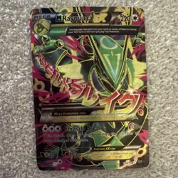 M Rayquaza EX Full Art Ultra Rare Holo Pokemon Card XY Set 105/108 Mega Dragon - Image 1