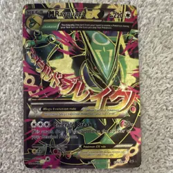 M Rayquaza EX Full Art Ultra Rare Holo Pokemon Card XY Set 105/108 Mega Dragon - Image 5