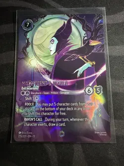 DISNEY LORCANA MALEFICENT & DIABLO ATTACK OF THE VINE ENCHANTED 235/207 - Image 1