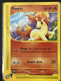 Pokemon Card - Ponyta Expedition 126/165 Common Non Holo 2002 VLP - Image 1