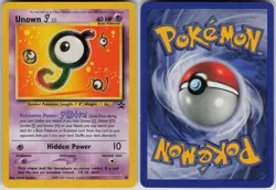 Unown [J] 38 Promo Wizards Black Star Promos Pokemon Moderately Played - Image 3