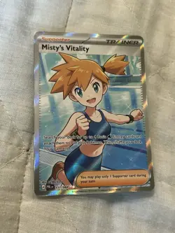 Misty's Vitality Full Art Holo 111/084 PItch Black NM English - Image 1