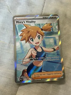 Misty's Vitality Full Art Holo 111/084 PItch Black NM English - Image 2