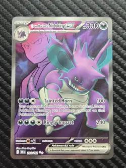 Team Rocket's Nidoking EX 216/182 - Destined Rivals Pokemon NM - Image 1