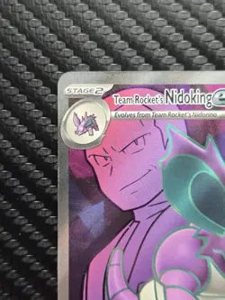 Team Rocket's Nidoking EX 216/182 - Destined Rivals Pokemon NM - Image 2