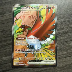Pokemon Ethan's Ho-Oh EX 209/182 Destined Rivals Ultra Rare Full Art - NM - Image 1
