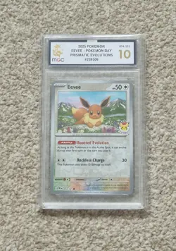 MGC 10 - Eevee Pokemon Day 2025 Pokemon Card - Reverse Holo Sealed Promo - Image 1