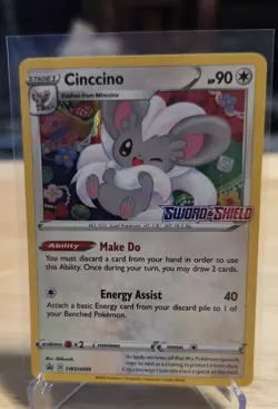 Cinccino - (Prerelease) SWSH009 SWSH: Sword & Shield Promo Cards Holo Pokemon - Image 1