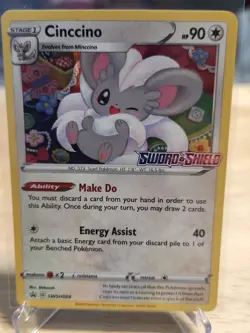 Cinccino - (Prerelease) SWSH009 SWSH: Sword & Shield Promo Cards Holo Pokemon - Image 2