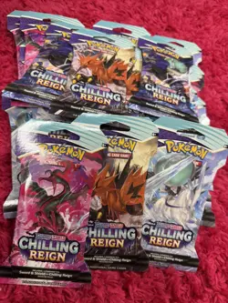 Pokemon TCG Sword & Shield Chilling Reign Booster Pack (Lot Of 26) - Image 2