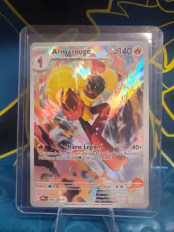 Pokemon TCG Armarouge 086/084 PBL EN Full Art Holo Illustration Rare English - Image 1
