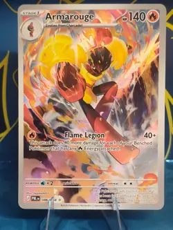 Pokemon TCG Armarouge 086/084 PBL EN Full Art Holo Illustration Rare English - Image 3