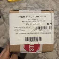 ME01 Mega Evolution SEALED ENHANCED Booster Box (CASE of Pokemon Cards) - Image 1