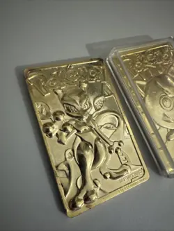 Vintage 1999 Burger King Pokemon 23k Gold Plated Mewtwo & Jigglypuff Card - Image 3