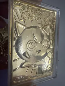 Vintage 1999 Burger King Pokemon 23k Gold Plated Mewtwo & Jigglypuff Card - Image 4