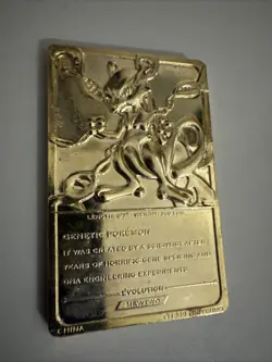 Vintage 1999 Burger King Pokemon 23k Gold Plated Mewtwo & Jigglypuff Card - Image 5