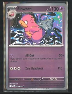 Pokemon Slowbro Pitch Black 030/084 Reverse Holo NM Free Shipping - Image 1
