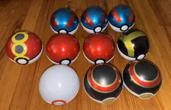 *OPENED* Pokemon TCG Pokeball Tin, Mixed Lot Of 10 - Image 1