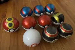 *OPENED* Pokemon TCG Pokeball Tin, Mixed Lot Of 10 - Image 4