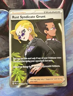 Pokemon TCG Rust Syndicate Grunt 112/084 Pitch Black PBL EN full art ultra rare - Image 1